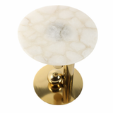 White Quartz Accent Table