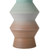 Happy 80's Brown & Pale Blue Vase