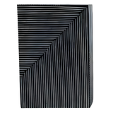 Large Navy Pinstripe Box