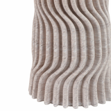 Ribbed Porcelain Vases