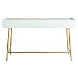 White Lacquer Vanity Desk