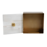 Selenite and Brass Box
