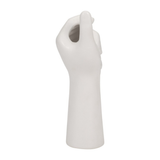 White Porcelain Hand Vase