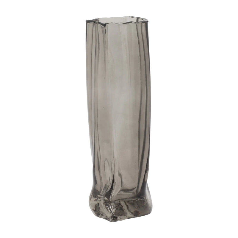 Glass Paper Bag Vase 12"