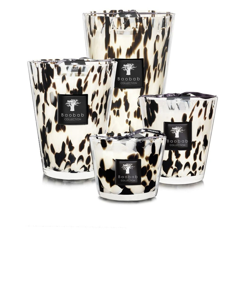 Scented Candle Pearls Black Small