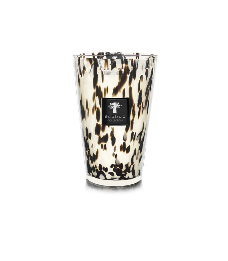 Scented Candle Pearls Black Large