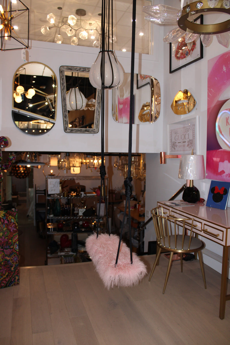 Lucite and Pink Swing
