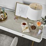 White Lacquer Vanity Desk