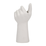 White Porcelain Hand Vase