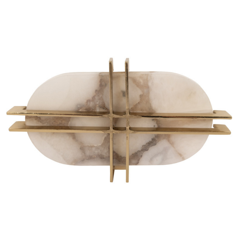 Agate and Brass Tray – Level