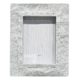 White Raw Stone Frame