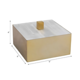 Selenite and Brass Box