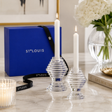Oxymore Clear Crystal Candle Holders
