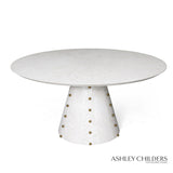 Spheres Dining Table-White Burl