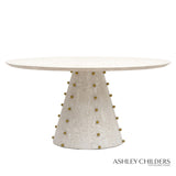 Spheres Dining Table-White Burl