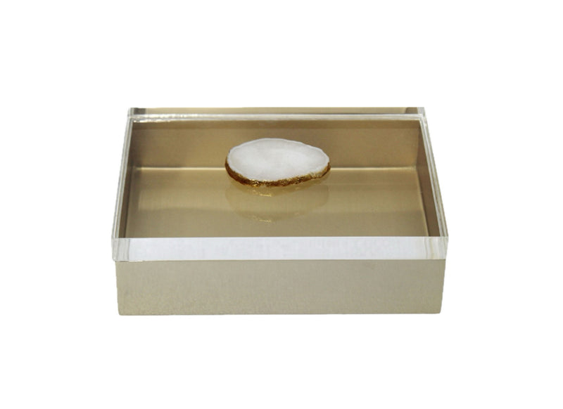 Box with Agate Knob