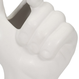 White Porcelain Hand Vase