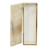 Rectangular White Onyx Box