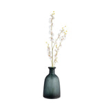 Glass Vase W/ Lid - Blue/gray