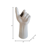 White Porcelain Hand Vase