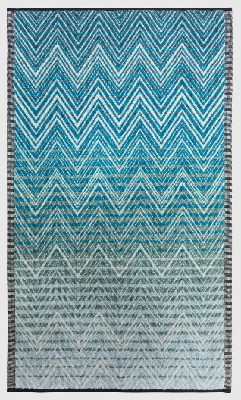 STONE HAND TOWEL Petrol Multicolor