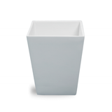 SOLID WHITE Square Waste Basket