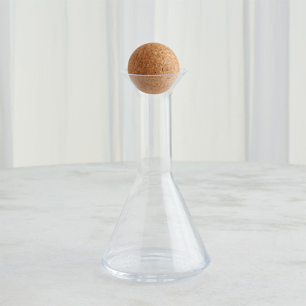 Chemistry Triangle Decanter w/Cork Stopper