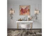 Love Joy Bliss Vanity Chair – Champagne Upholstery & Acrylic Legs