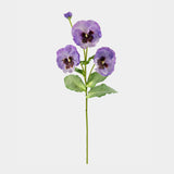 Lavender Purple Silk Pansy
