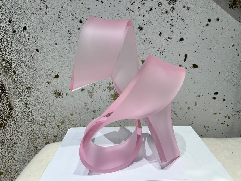 Hot Pink Acrylic Sculpture