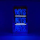 Boys Boys Boys' Glass Neon Sign