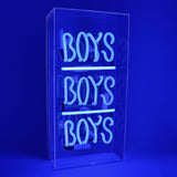 Boys Boys Boys' Glass Neon Sign