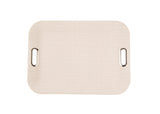 Large Serving Tray with Metal Handles