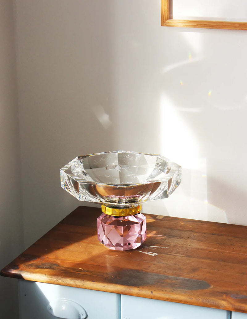 Arizona Bowl Rose/Cobalt/Yellow/Clear