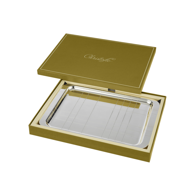 Graphik Silver-plated Rectangular Tray