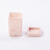 Blush small square lidded box