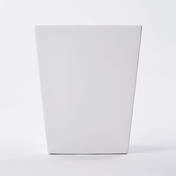 SOLID WHITE Square Waste Basket