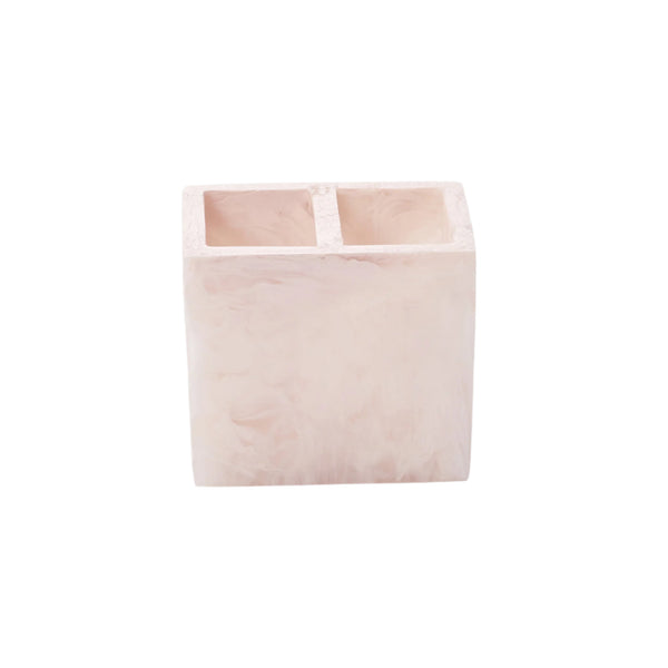 Blush toothbrush holder