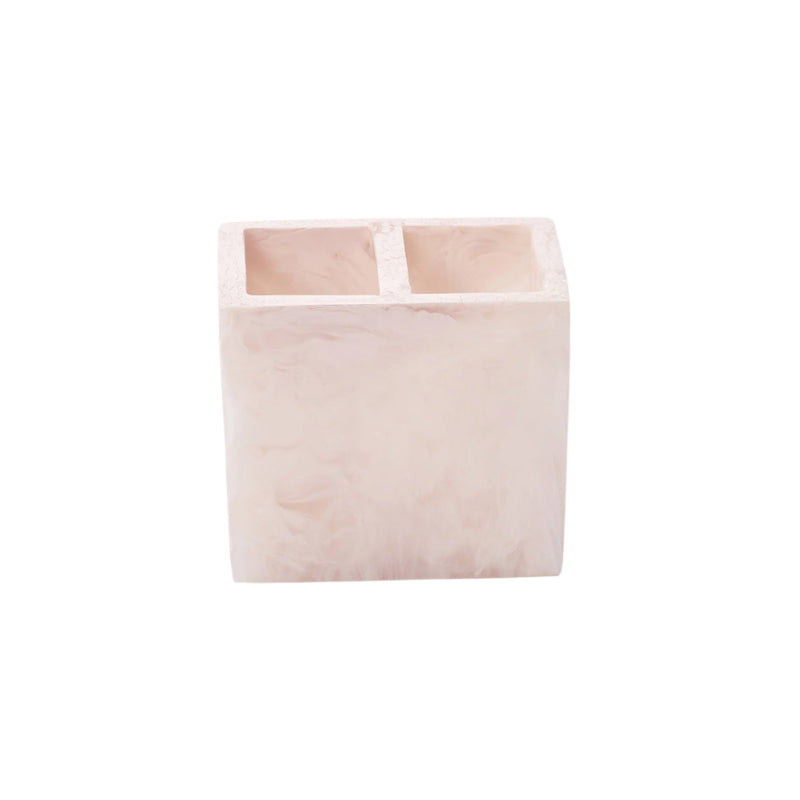 Blush toothbrush holder