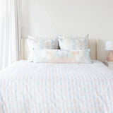Blushed Blue Throw Pillow