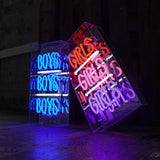 Boys Boys Boys' Glass Neon Sign