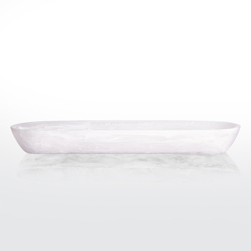 White Swirl Boat Bowl XL Long