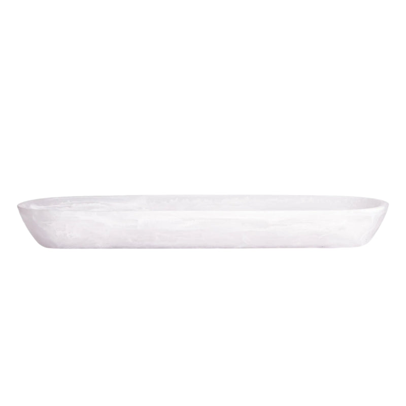White Swirl Boat Bowl XL Long