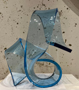 Transparent Light Blue Sculpture