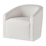 White armchair on a white background