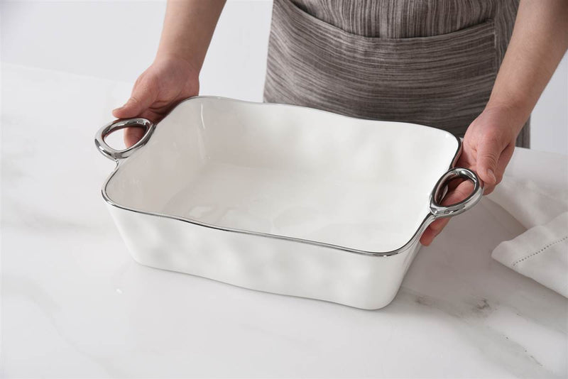 11" X 9" Rectangular Baking Dish - SILVER