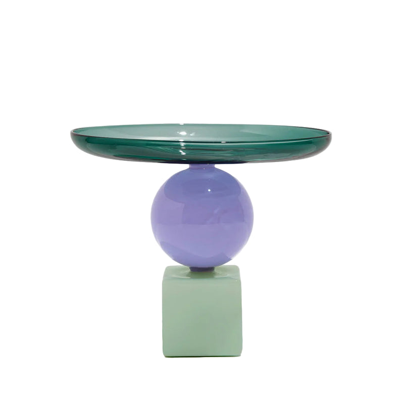 GEO CAKE STAND - TEAL