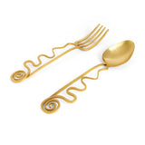 Spirale Serving Fork & Spoon