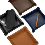 Leather Valet Tray - Black