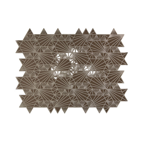 Challah Cover Magen David Taupe